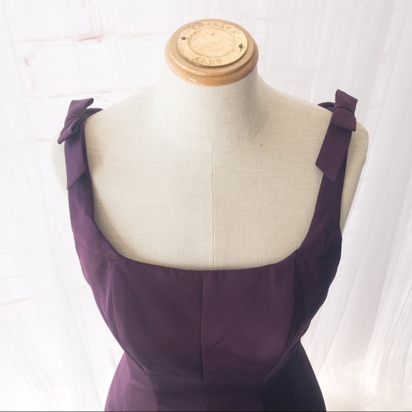 ALFRED ANGELO Purple Satin Women's Dress Size 8 - Picture 8 of 12